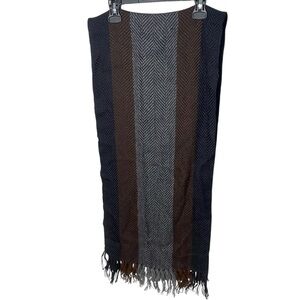 Elegant Multicolor Striped Scarf for Men